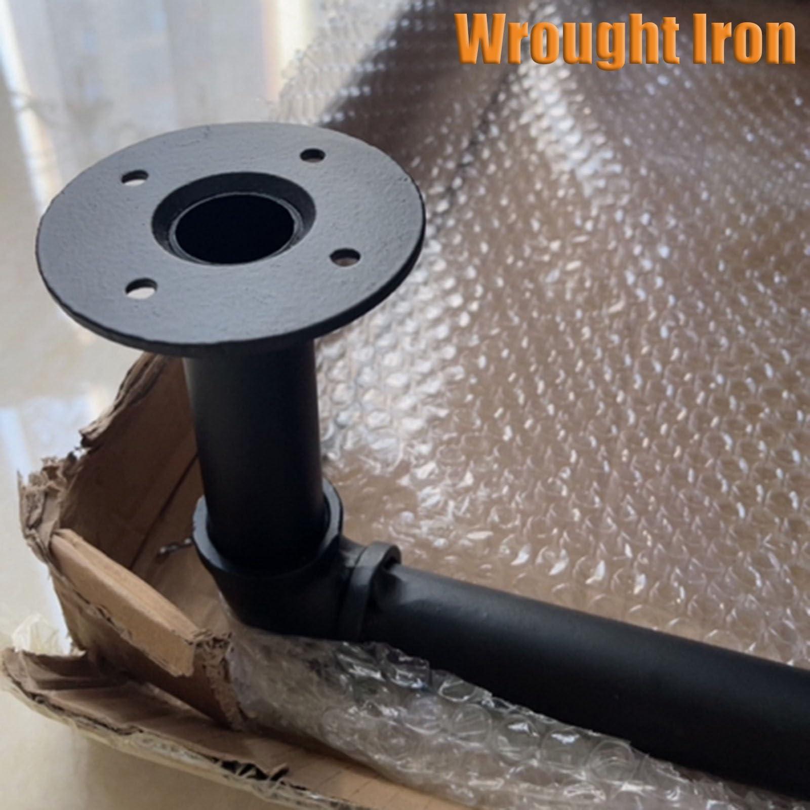 LXLZYXSF Basement Window Well Egress Ladder, Attic / Yard Wall Ladder Wrought Iron, Escape Ladder Bunk Bed Ladder with Screws, 230 220 210 200 190 180 170 160 150 140 130 120 110 100 cm High ( Color : Black ,