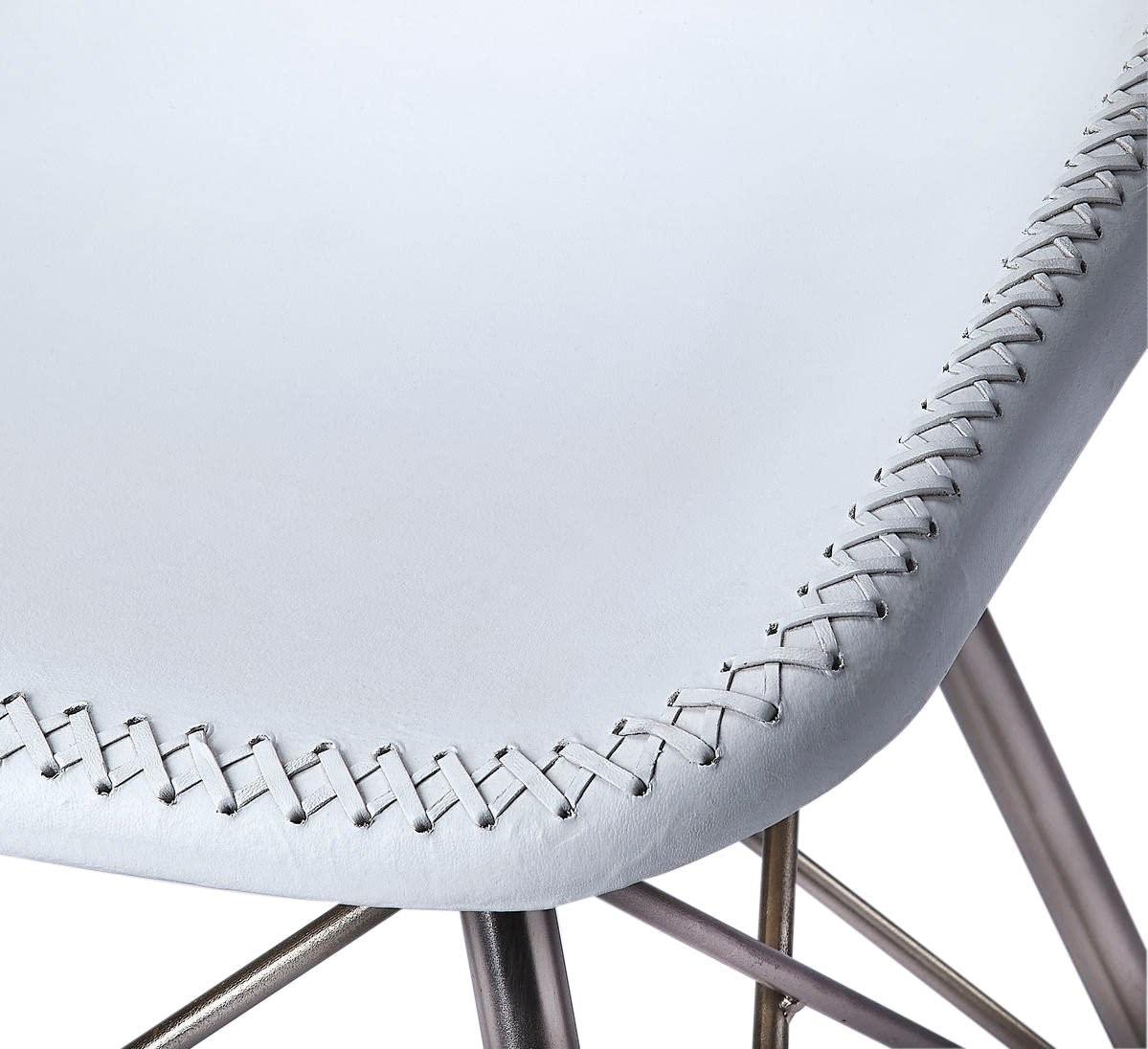 Butler Specialty Company Butler Specialty Inland Leather Side Chair in White