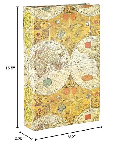 Pioneer Photo Albums 3-Ring Photo Album 504 Pockets Hold 4x6 Photos, Ancient World Map Design