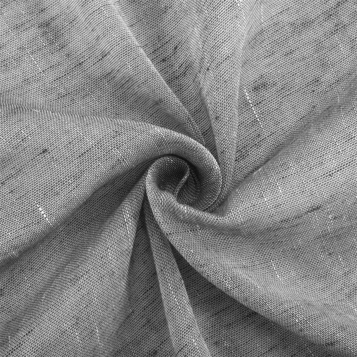 LOYOLADY LOYOLADY Sheer Linen Sheer Curtains for Bedroom, Grey Sheer Curtains 96 inches Long, Grommet Farmhouse Sheer Curtains for Living Room, Set of 2 Panels 52" W x 96" L