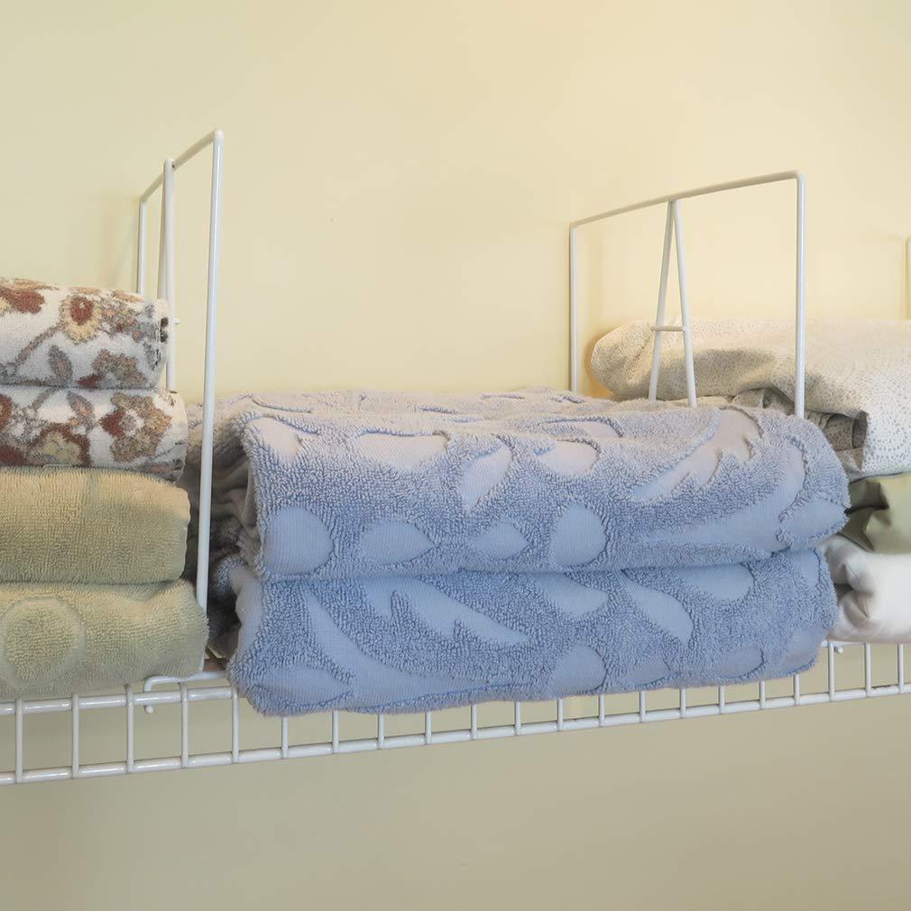 Evelots Evelots Tall Wire Shelf Dividers -8 Pack- Closet Storage & Organization for Office/Pantry/Garage Shelf Separator - Easy Clip-No Tool - Solid Coated Steel