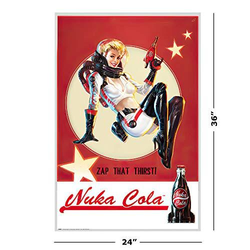 POSTER STOP ONLINE POSTER STOP ONLINE Fallout 4 - Gaming Poster/Print (Nuka Cola Girl - Zap Your Thirst) (Size 24" x 36") (Poster & Poster Strip Set)
