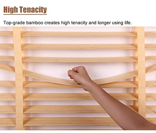 HWF 140cm/120cm/100cm/80cm/ 60cm Wide Wooden Venetian Blinds, 50mm Slats Window Horizontal Blinds Shades for Home/Office, Waterproof Blackout Blinds (Size : 100x160cm(39.4"x63.0"))