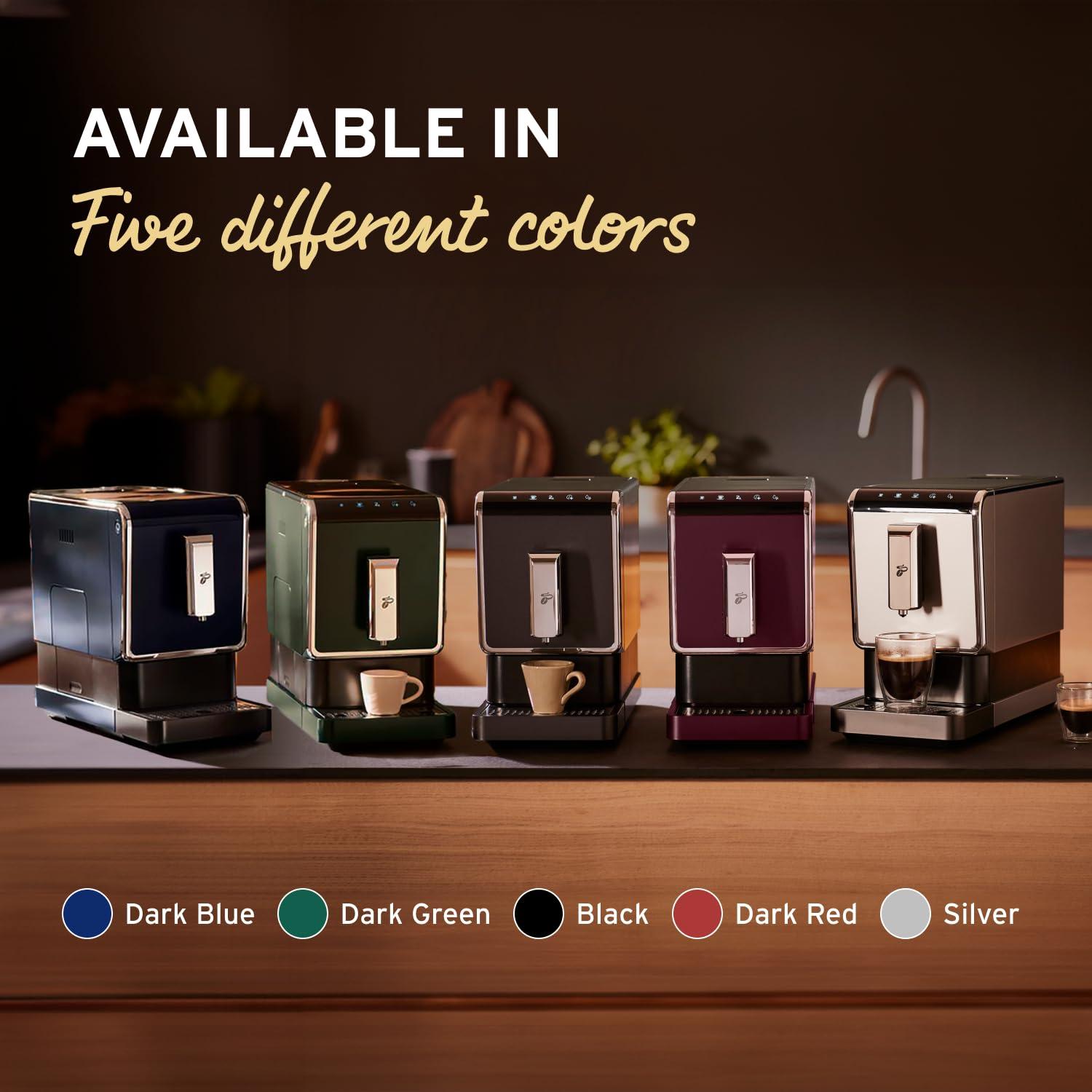 Tchibo Tchibo Automatic Espresso & Coffee Machine Bundle with Built-in Grinder, Comes With 3 x 12 oz. Bags of Whole Bean Coffee, Red