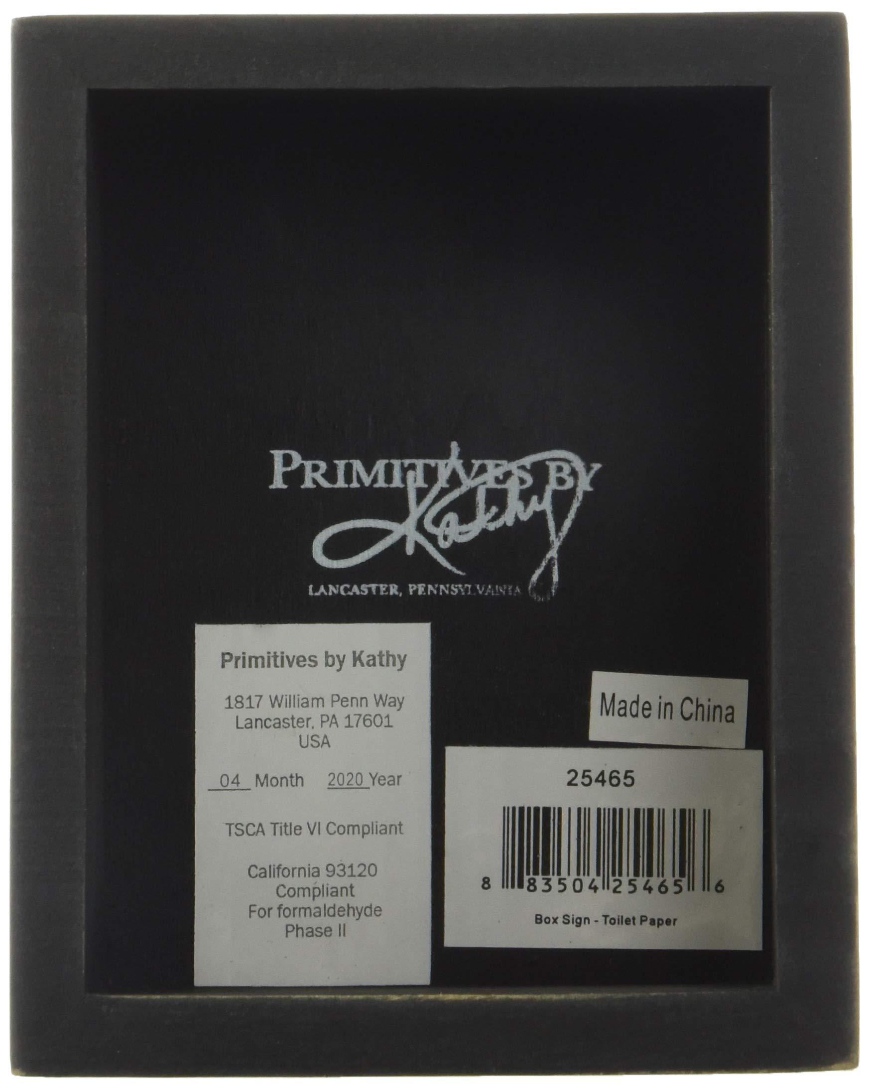 Primitives by Kathy Primitives by Kathy Wooden Box Sign - Funny Bathroom Sayings, Wall Art/Home Decor, Farmhouse Style, Housewarming Gift, 4x5 IN