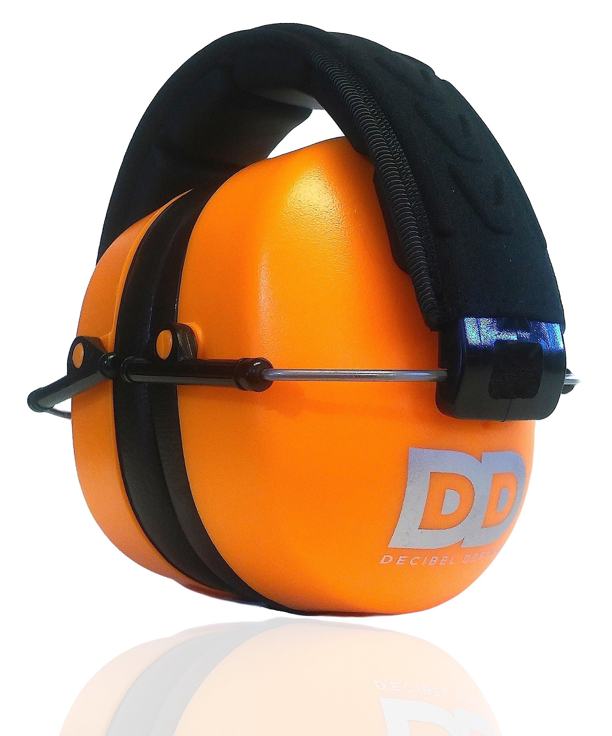 DECIBEL DEFENSE DECIBEL DEFENSE Professional Safety Ear Muffs 37dB NRR - The HIGHEST Rated & MOST COMFORTABLE Ear Protection For Shooting & Industrial Use - THE BEST HEARING PROTECTION GUARANTEED