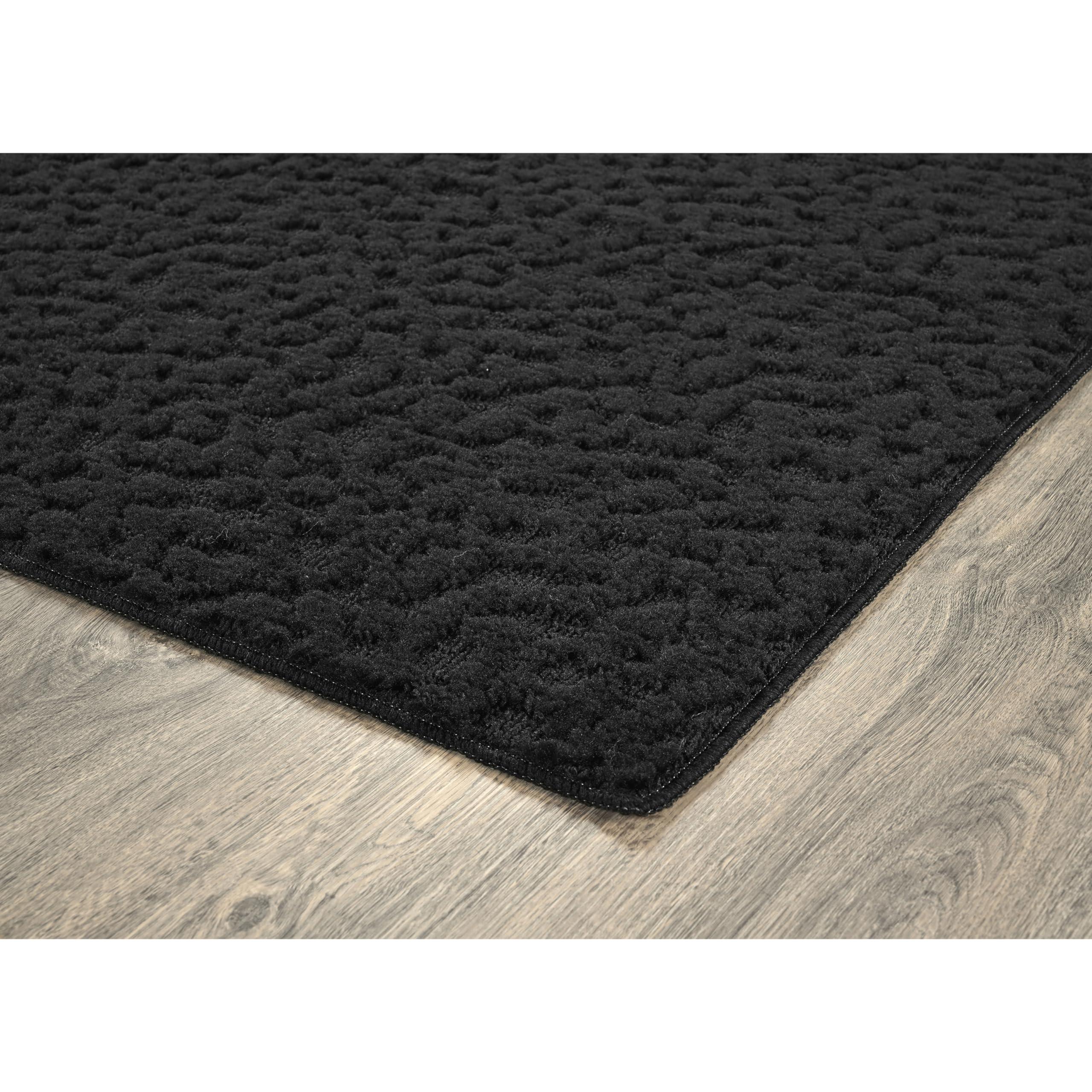 Garland Rug Garland Rug Ivy 12 Ft. X 15 Ft. Black Geometric Solid Color Area Rug - Durable, Stylish, and Soft Rug for Living Rooms, Hallways, Bedrooms, and High-Traffic Areas