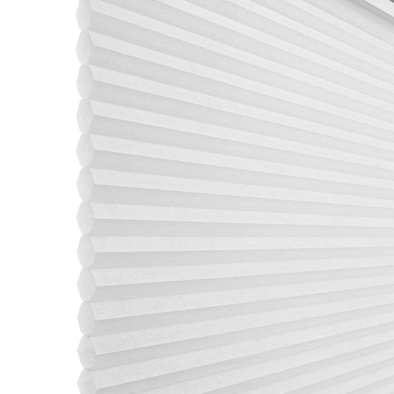 CHICOLOGY CHICOLOGY Cellular Shades, Top Down Bottom Up Shades, Custom Blinds for Windows, Window Shades for Home, Door Blinds, Window Coverings, Cellular Blinds, Snowfall (Light Filtering), 45.25" W x 48" H
