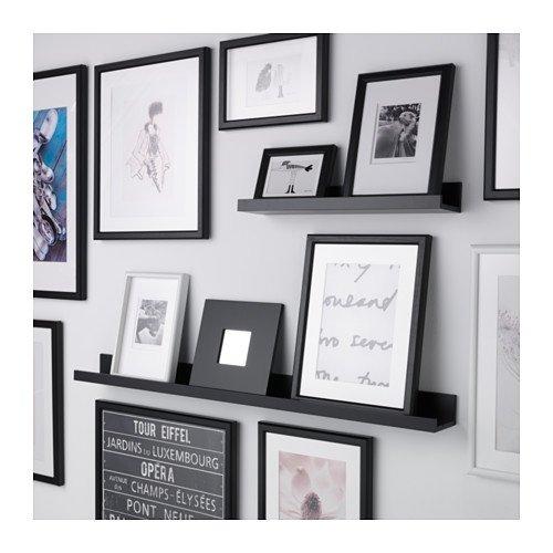 IKEA IKEA Modern Picture Ledge Floating Shelf 45.25 inch Black