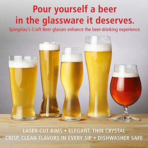 Spiegelau Spiegelau Craft Beer Tasting Kit Glasses, Set of 4, European-Made Lead-Free Crystal, Modern Beer Glasses, Dishwasher Safe, Professional Quality Tasting Glass Gift Set