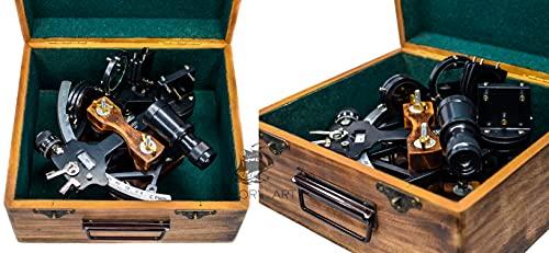 Sailor\'s Art Sailor\'s Art C.Plath Antique Look Nautical Sextant 1712 9\" Made for Mariners, Surveyors,Home Decor