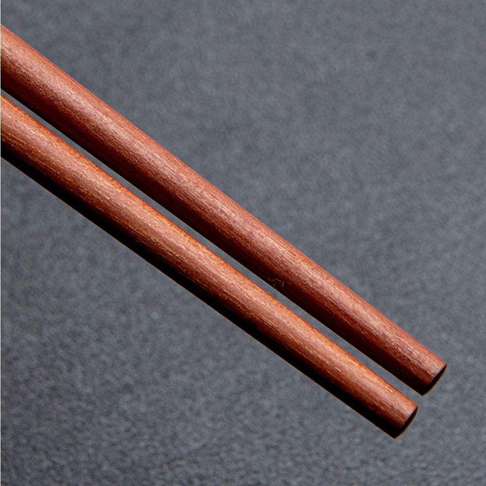 ZHANGDONG ZHANGDONG Chopsticks Reusable Metal Chopsticks Wooden Chopsticks Metal Chopsticks 5 Pairs Chinese Chopsticks Gift Set, Natural Wood and Brass Head Chopsticks.Apply to Home and Restaurant,Outd