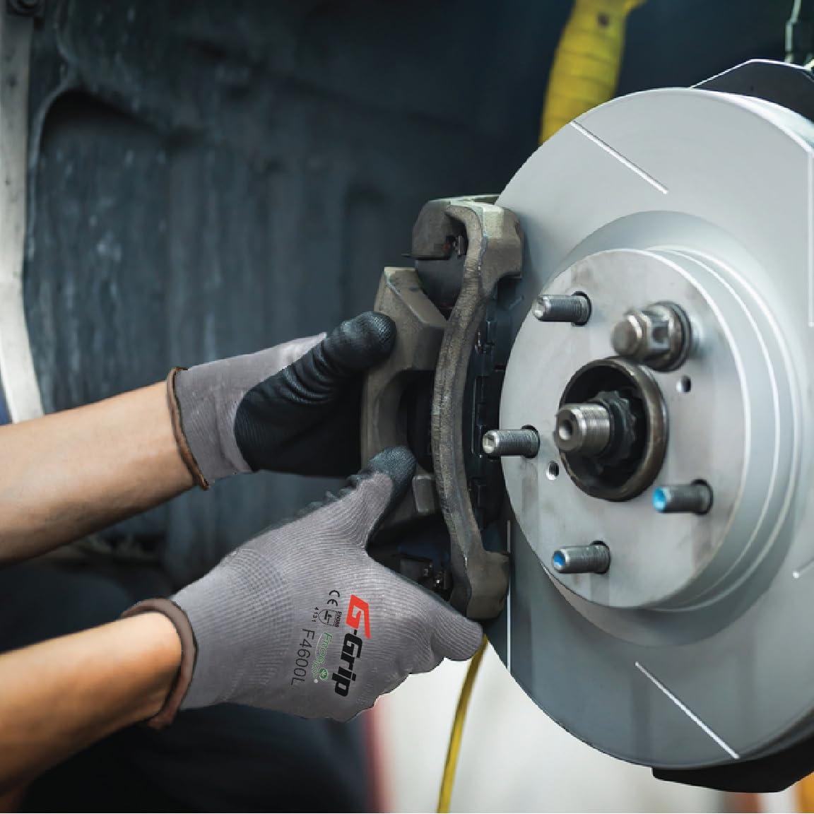 Liberty Glove & Safety Liberty Glove & Safety F4600S G-Grip Nitrile Micro-Foam Palm Coated Seamless Knit Glove with 13-Gauge Gray Nylon Shell, Small, Black (Pack of 12)