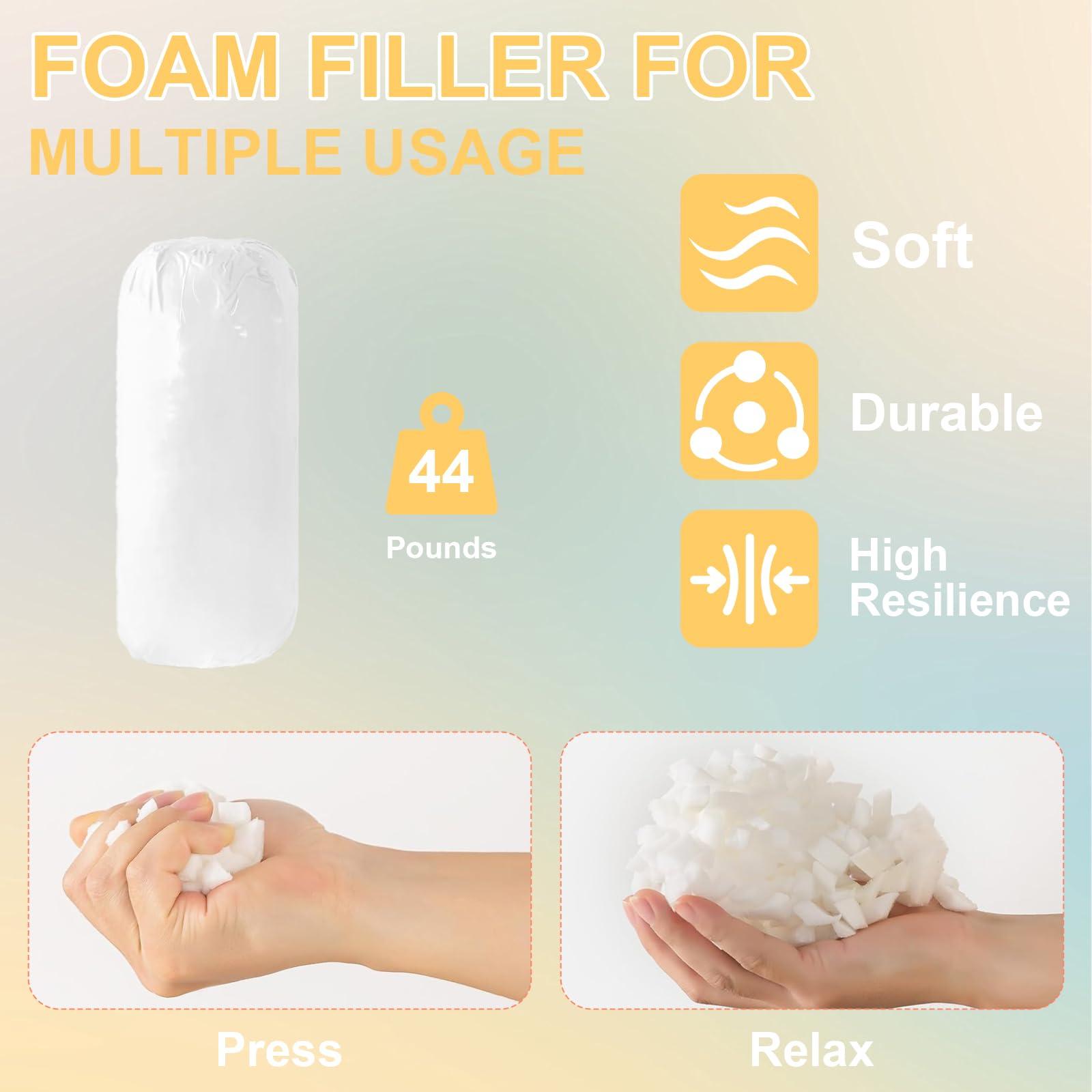 JZGYDD Bean Bag Chair with Filler, Giant Memory Foam Bean Bag Chair, Comfy Bean Bag Chair for Adults/Teens Round bean bag fluffy for Living Room Bedroom (light khaki,5ft)