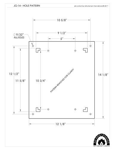 Minuteman International Minuteman International Cast Iron Floor Grate Grille, Black