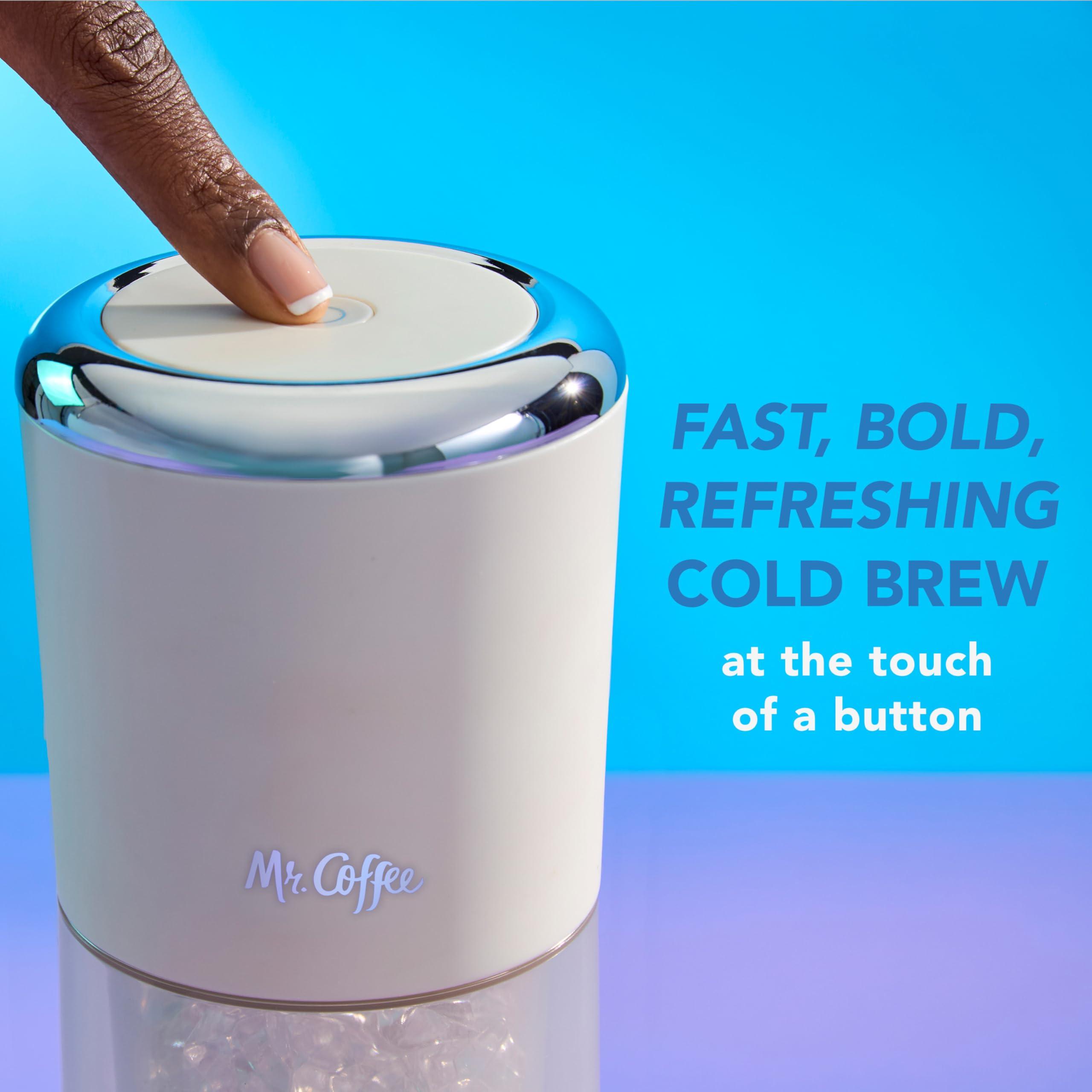 Mr. Coffee Mr. Coffee Express Cold Brew Coffee Maker, 10-Minute Cold Brew Coffee Machine, Oat Milk