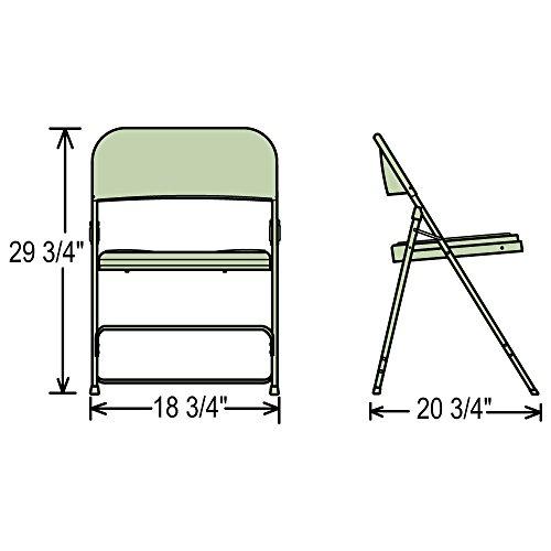 National Public Seating National Public Seating Premium Lightweight Blow Molded Folding Chair - 4 Pack