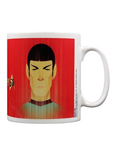 Pyramid International Star Trek Beaming Spock 50th Anniversary Mug, Ceramic, Multi-Colour