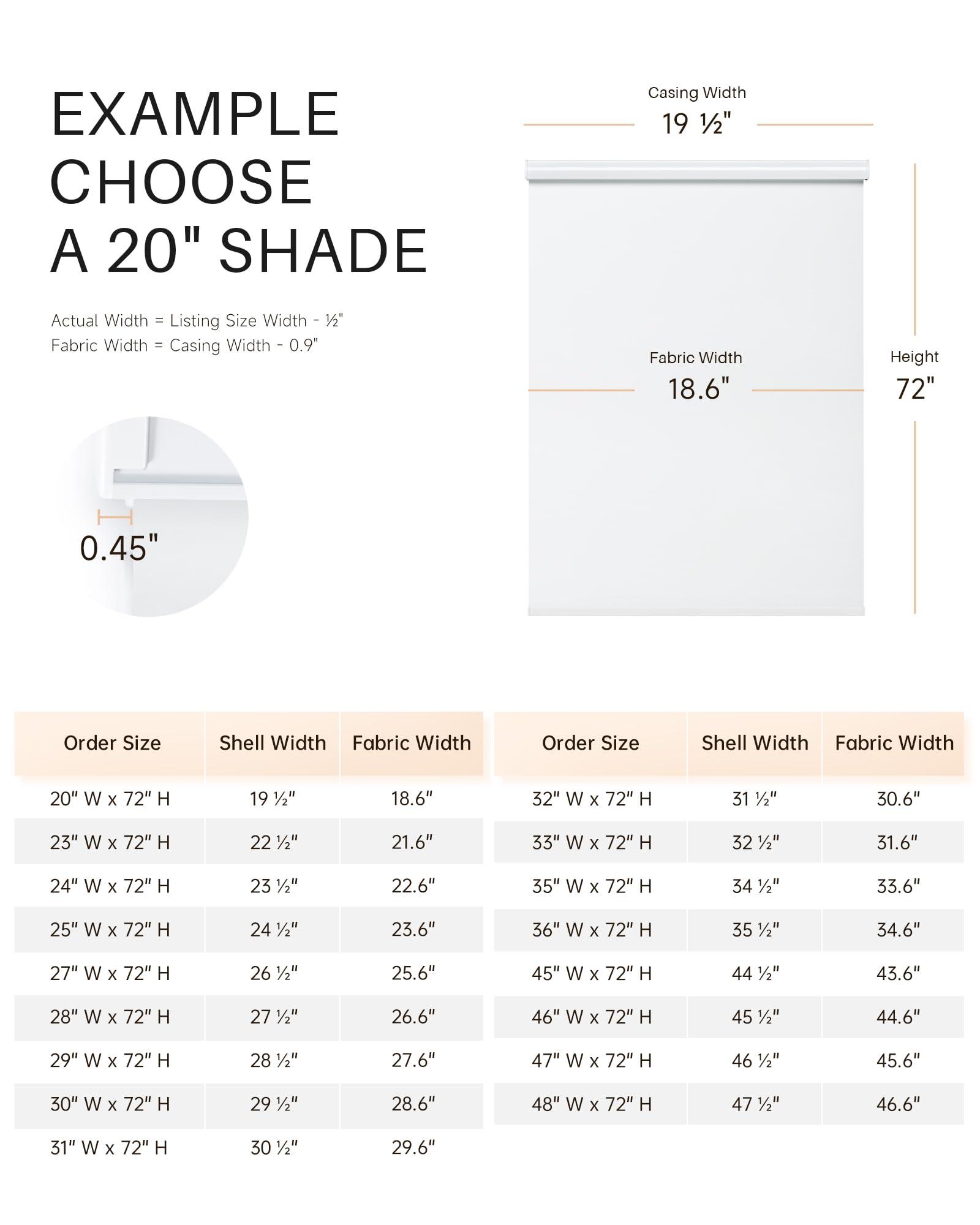 JaeJaes JaeJaes Motorized Roller Shades, Automatic Blackout Shades, Compatible with Alexa and Google Home, Cordless Automatic Window Shades, White, 20" W x 72" H