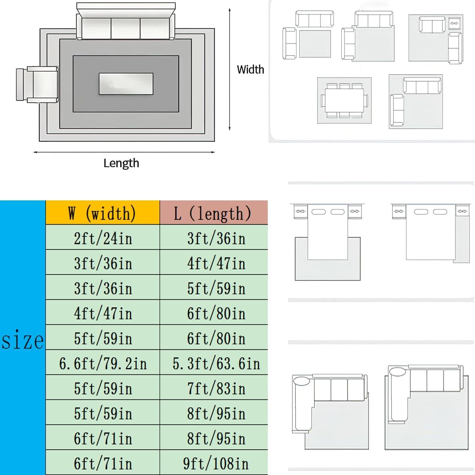 FXOURA Blue and White Ice Hockey Stadium Area Rug, Simple Ice Hockey Rink Rugs Floor Carpet, Indoor Non-Slip Rug for Room Sofa Living Room Mat Bedroom Home Decor Floor Mats 4ftx6ft