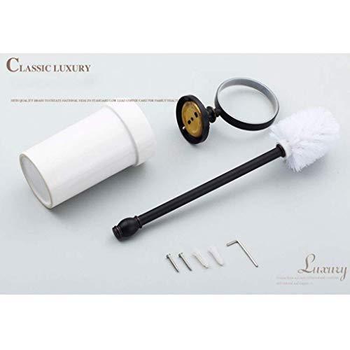 SPOUR Toilet Brush Holder Retro Creative Toilet Brush Brass Carving Toilet Brush Scrub Cleaning Brush Household Set Toilet Brushes,Toilet Brush with Holder