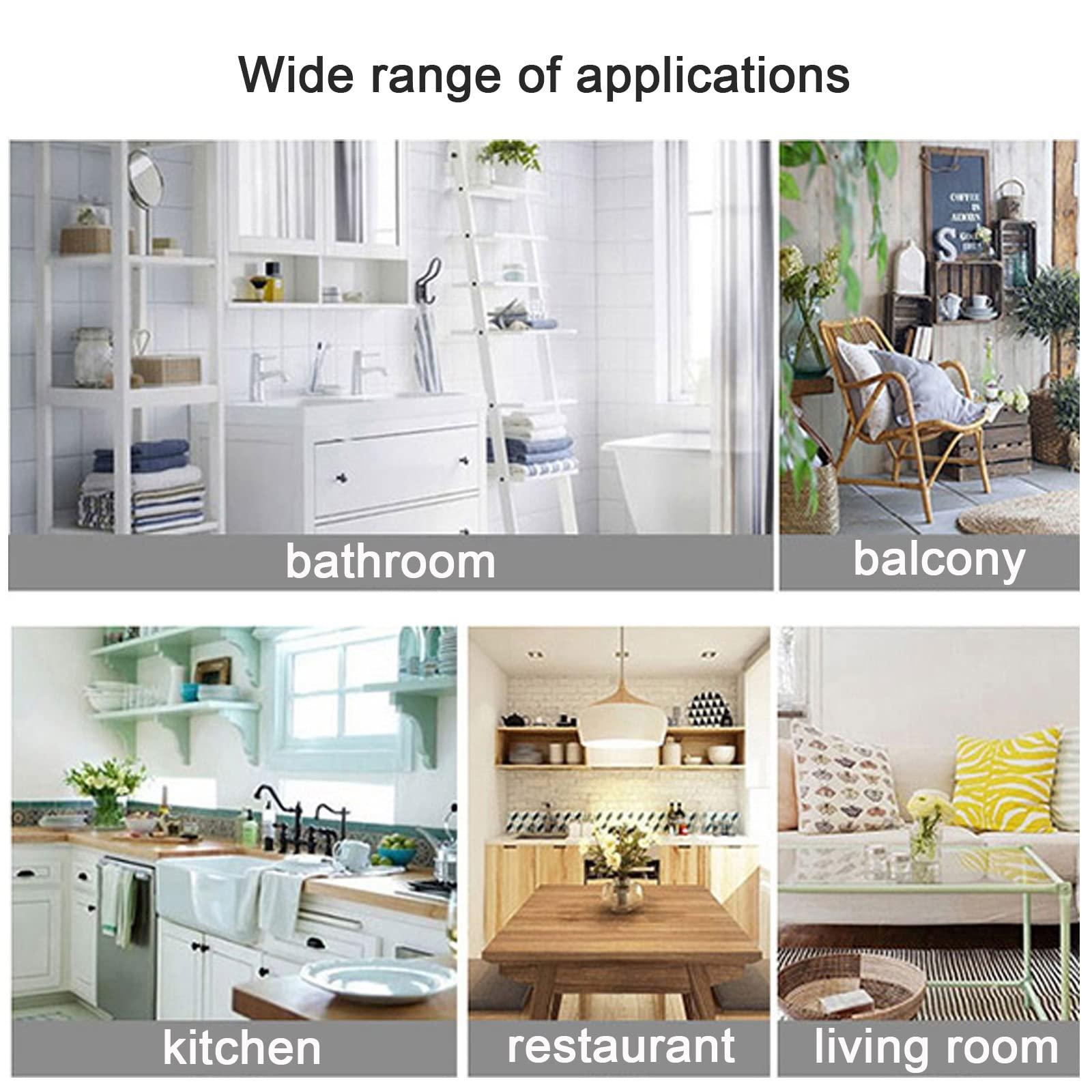 LIGUOYI LIGUOYI Floating Desk for Wall, Save Space Computer Desk, Easy to Clean Dining Desk Kitchen Wall Table, Small Wooden Desk, Black, Blue, White, Yellow for Small Spaces Desk Office Home Kitchen