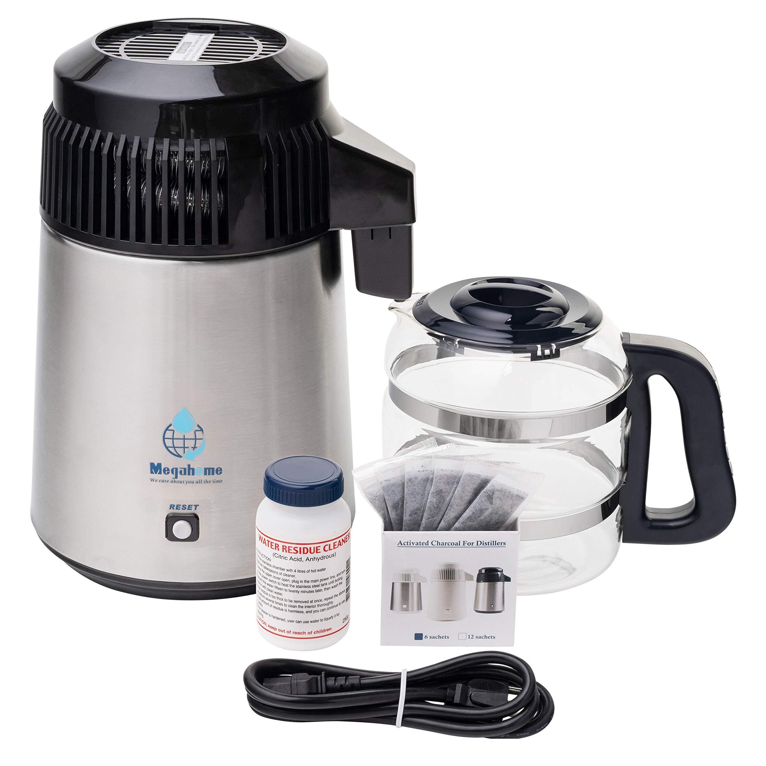 Megahome No-nonsense Nutriteam Water Distiller, Glass Collection
