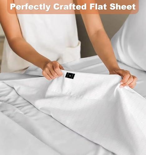 NIULAFR NIULAFR Grounding Sheets - 95% Nature Cotton +5% Silver Fiber - with Grounding Cord, Keep Good Sleep - Natural Healthy