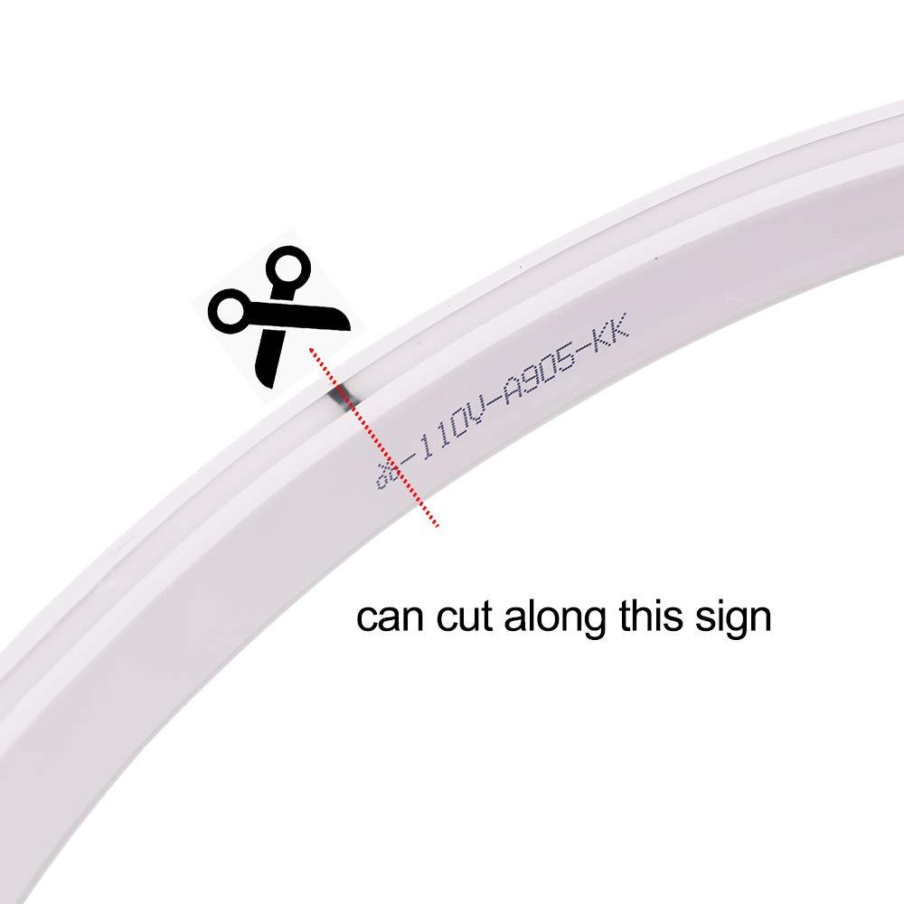 XUNATA XUNATA 66ft LED Rope Neon Light, 110V Waterproof Flexible US Plug 2400 Units SMD 2835 LED Strip Lights for Home Indoor Outdoor Decoration (Pink)