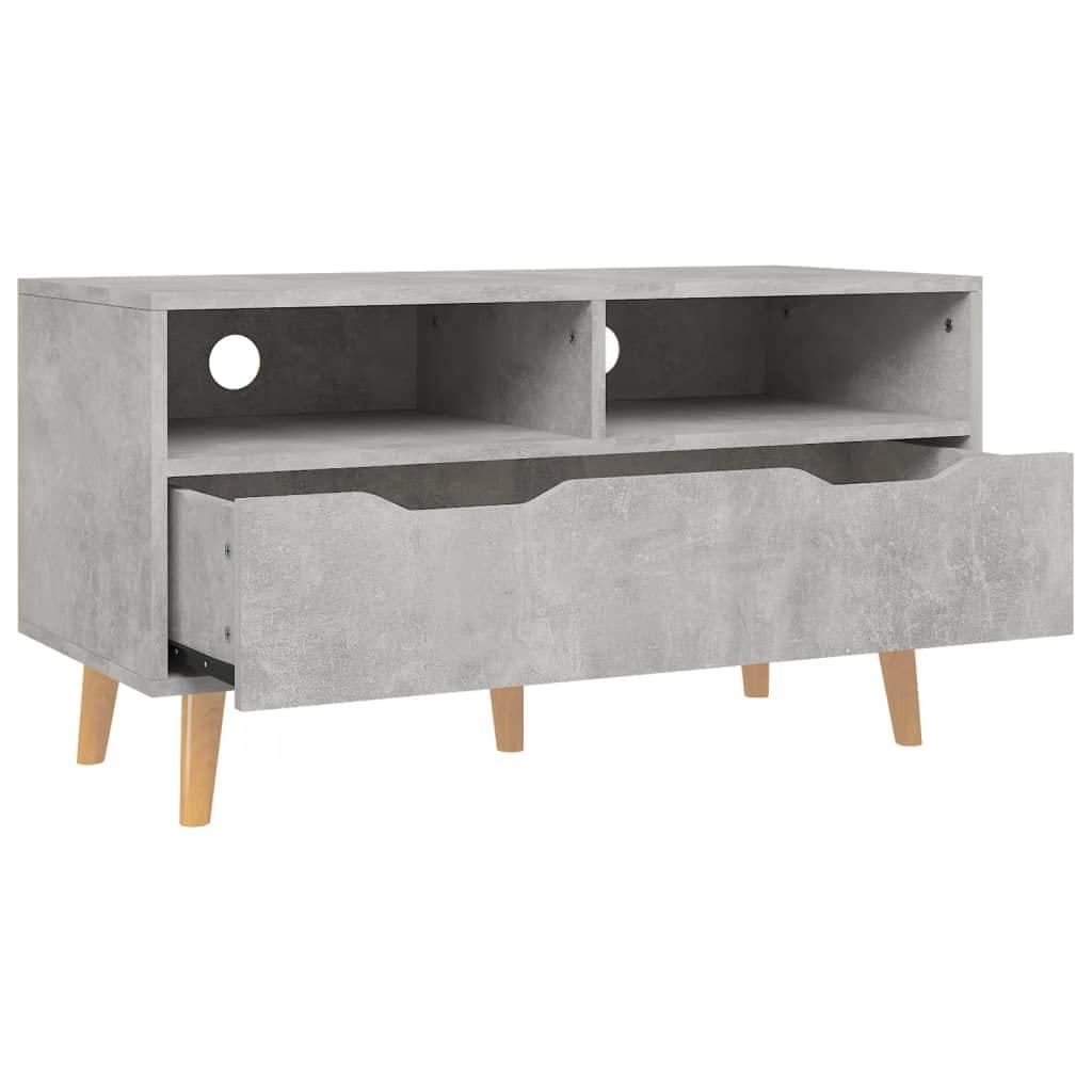 UTSRABFA UTSRABFA Media Storage Cabinet Audio Video Media Stand Cabinet Modern AV CabinetTV Cabinet Concrete Gray 35.4"x15.7"x19.1" Engineered WoodFor Living Room and Bedroom, Rustic