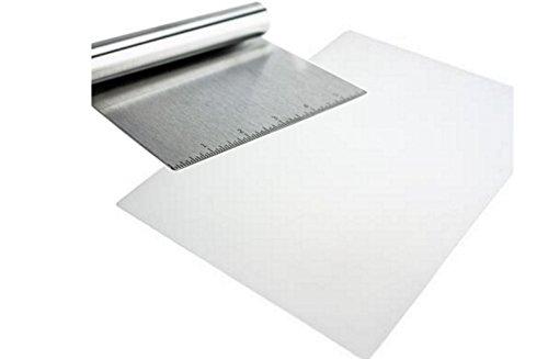 MERRY BIRD Stainless Steel Food Scraper and Chopper Large Griddle Spatula Kitchen Tool Gadget by MERRY BIRD