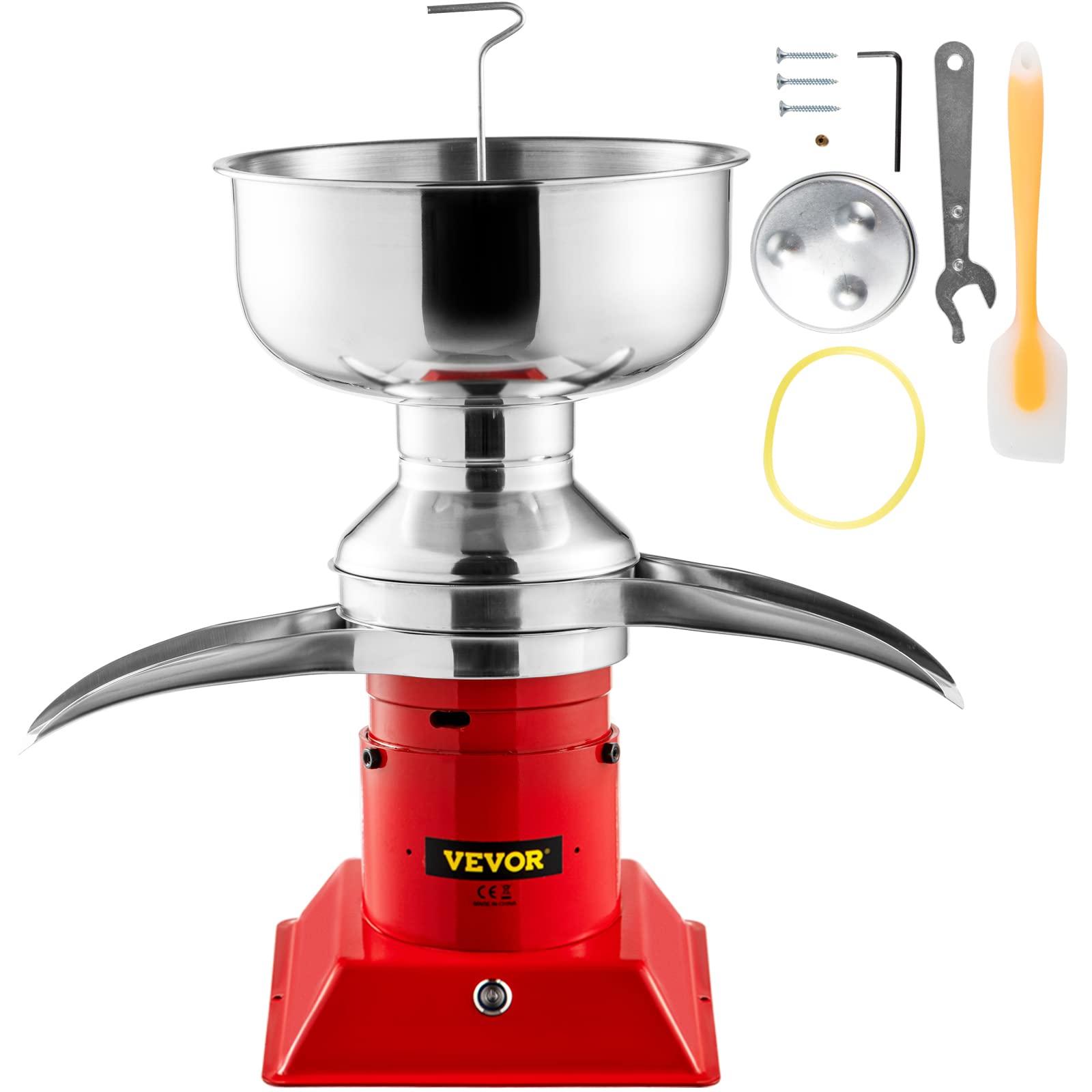 VEVOR VEVOR Milk Cream Separator, 100L/h Output Cream Centrifugal Separator, 304 Stainless Steel Milk Skimmer with 5L Bowl Capacity, 10500RPM Rotating Speed Cream Separator, Perfect for Dairy Farm Family