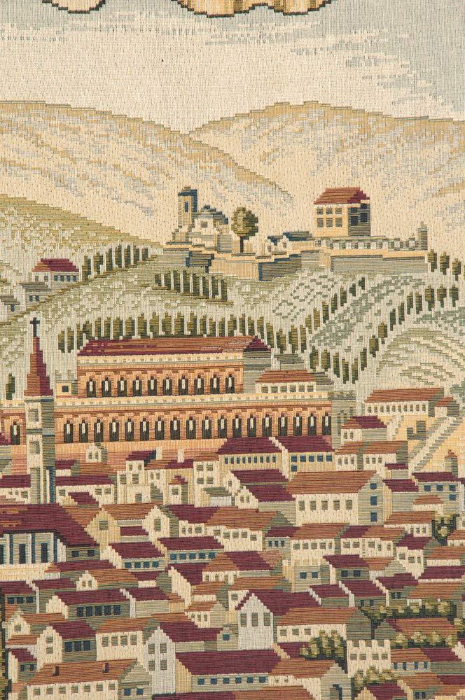 C Charlotte Home Furnishings Inc. Charlotte Home Furnishings Inc. Florence Ancient Map Italian Tapestry Wall Hanging 24 X 56 Inch Viscose Cotton And Polyester Blend Wall Art Italian Woven Perfect For Home Decor And Wall Decor
