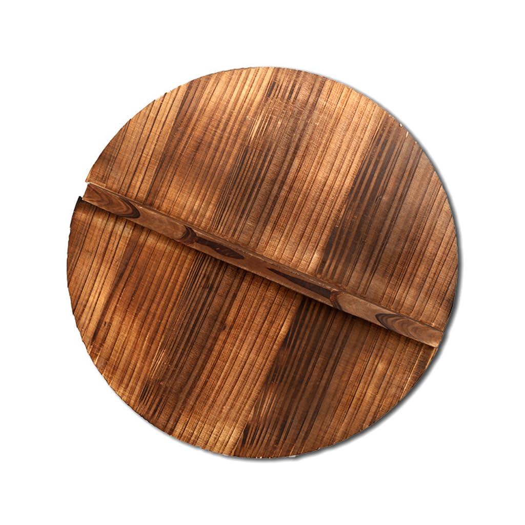 CHIUEAST CHIUEAST Wooden Wood Cover Handmade Fir Anti-scalding Lid Cover Wok Lid Hypotenuse Wood Lid