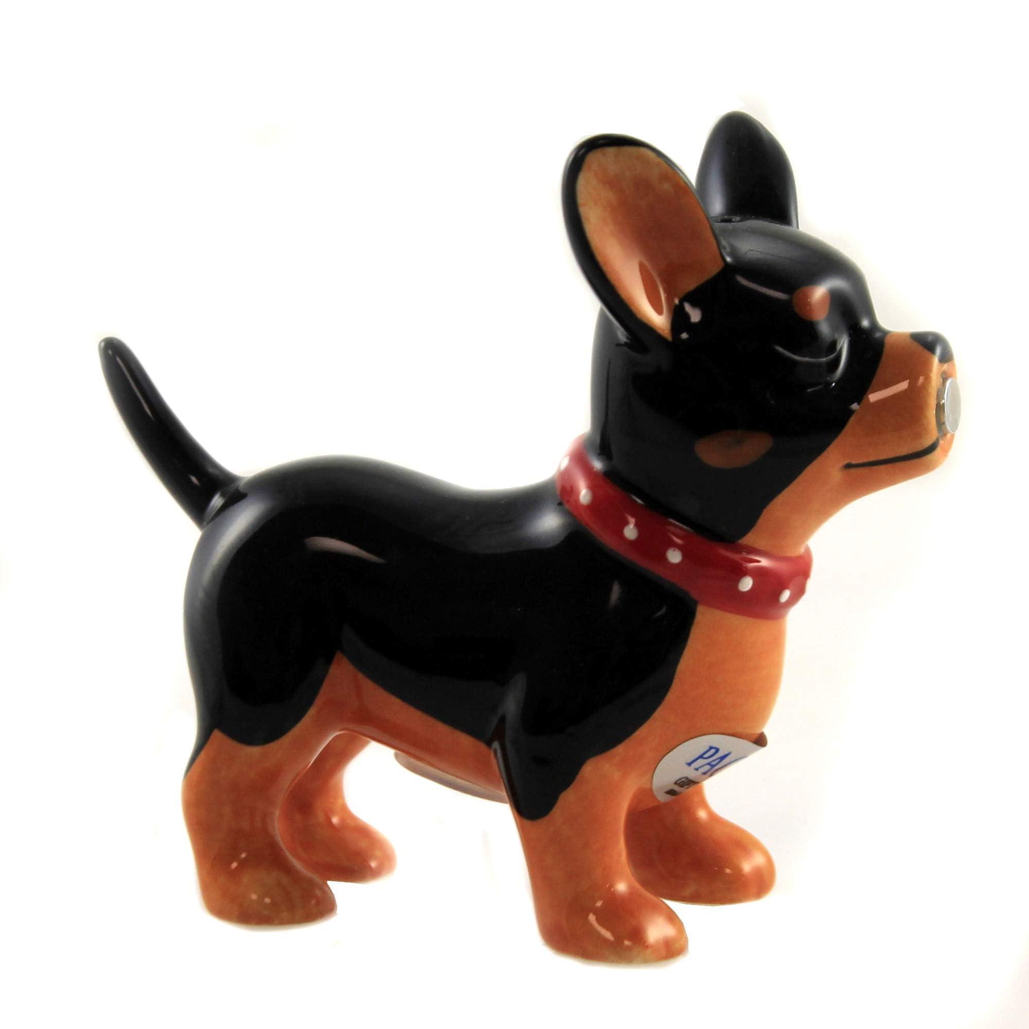 Pacific Giftware Pacific Trading Kissing Chihuahuas Pucker Up Pups, Salt and Pepper Shaker Set, Magnetic