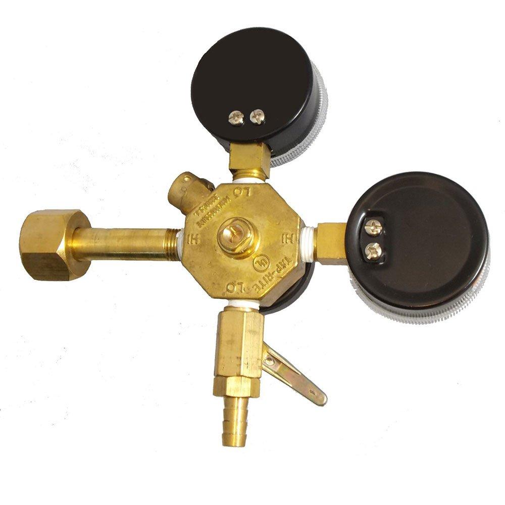 Taprite Taprite Co2 Primary Beer Regulator 3741-BR New Draft Wine Soda - Dual High Pressure Gauge