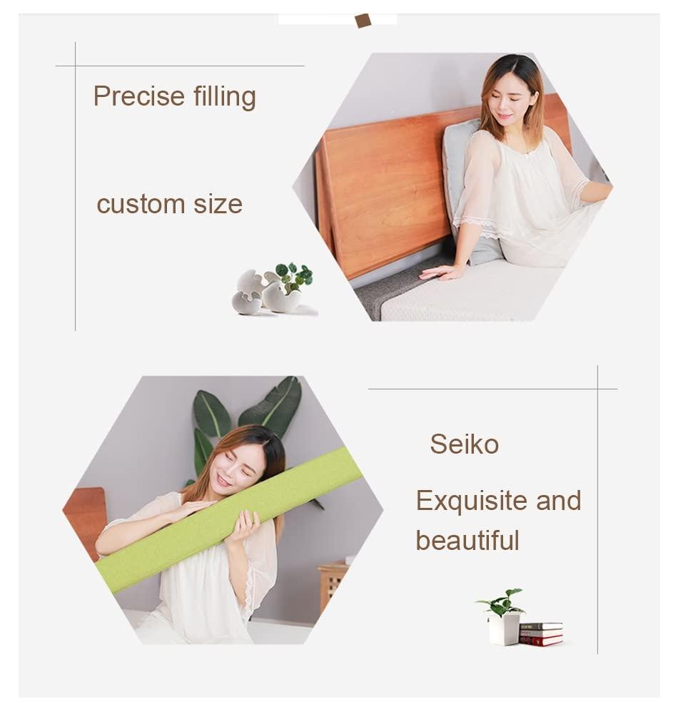 ydhgifd Mattress Gap Filler Bed Gap Filler Close Gap Between Bed and Mattress Headboard Wall Bed Rest Positioning Support Pillow Reading Pillow Gap Filler (Color : Dark Brown, Size : 10X15X180cm)