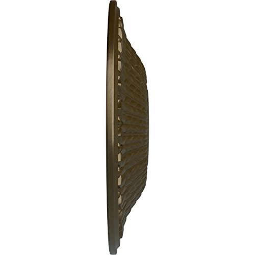 Ekena Millwork Ekena Millwork CM23MOBRS Modena Ceiling Medallion, 23 1/2\"OD x 3 1/2\"P (Fits Canopies up to 5 1/4\"), Hand-Painted Brass