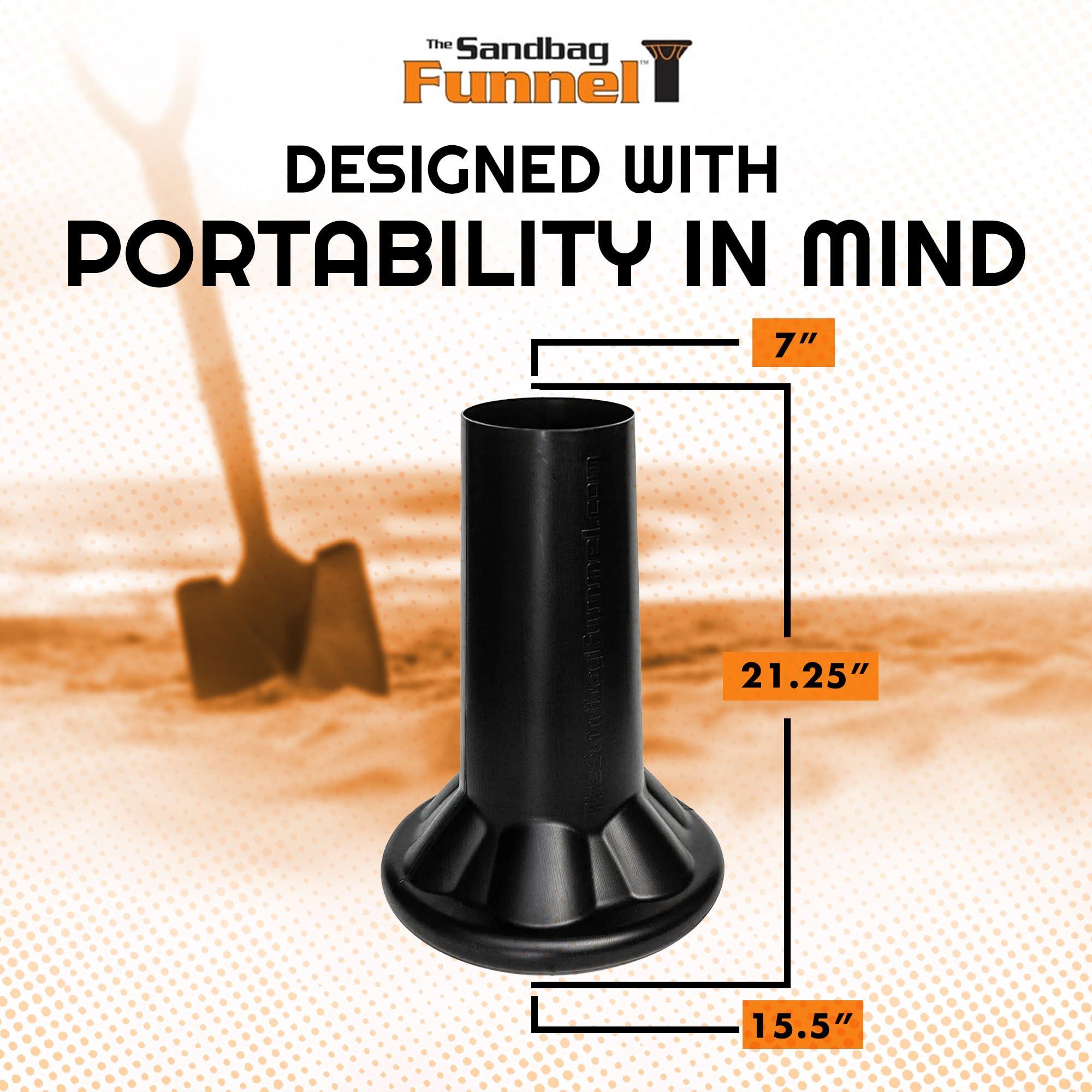 THE SANDBAG FUNNEL DO-IT-YOURSELF BAG FILLING SOLU Sandbag Filler Tool - Durable Sand Funnel for Manual Filling-Sand Bag Funnel, Sand Bag Filler Funnel for All Industries, Sand Bag Filler Stand, Easy Sand Bag Filler Tool -1 Sandbag Funnel