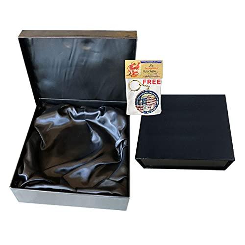 AllGiftFrames AllGiftFrames Engraved Clock with Silver Post Suspended on Acrylic Silver Engraving Plate Personalized Retirement Wedding Gift Employee Recognition Award Anniversary Service Employee Coworker Retire