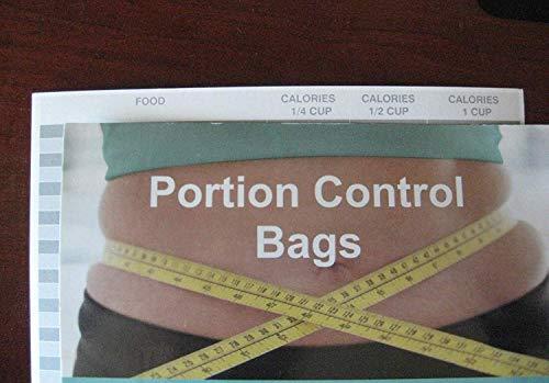 ChronoCharm Portion Control Zip Lock Plastic Bags CALORIE CHART for 100 Calorie Packs of Snack Nuts BPA FREE (80)
