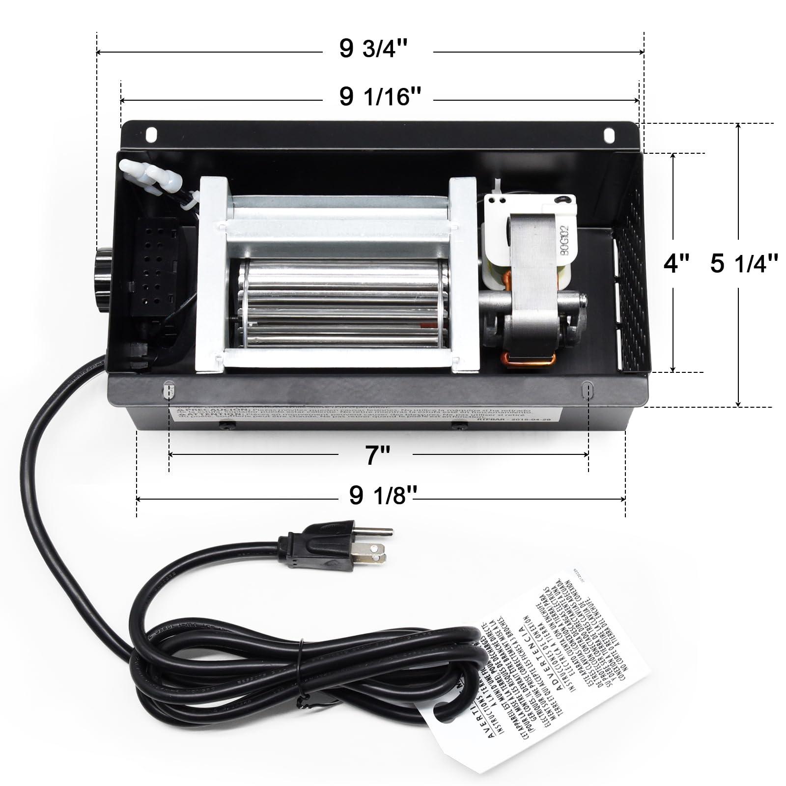 Criditpid Criditpid PBAR-2427 Fireplace Blower Fan Kit for Vent Free Stove or Wood Burning Stoves, Blower for GHP Group Pleasant Hearth VFS2-PH30DT, VFS2-PH20DT, VFS-PH20DT Fireplace