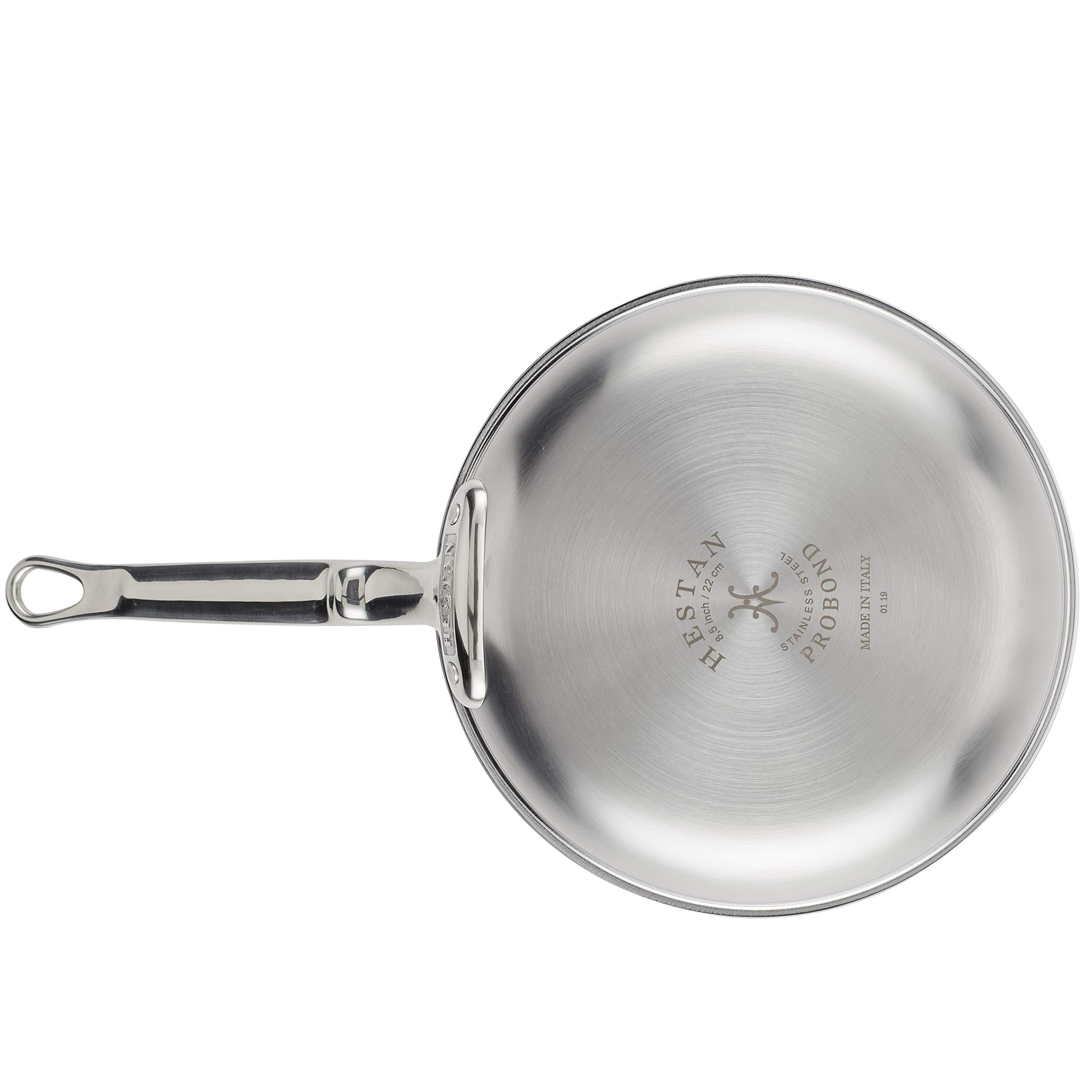 Hestan Hestan - ProBond Collection - Professional Clad Stainless Steel Frying Pan, Induction Cooktop Compatible, 8.5-Inch