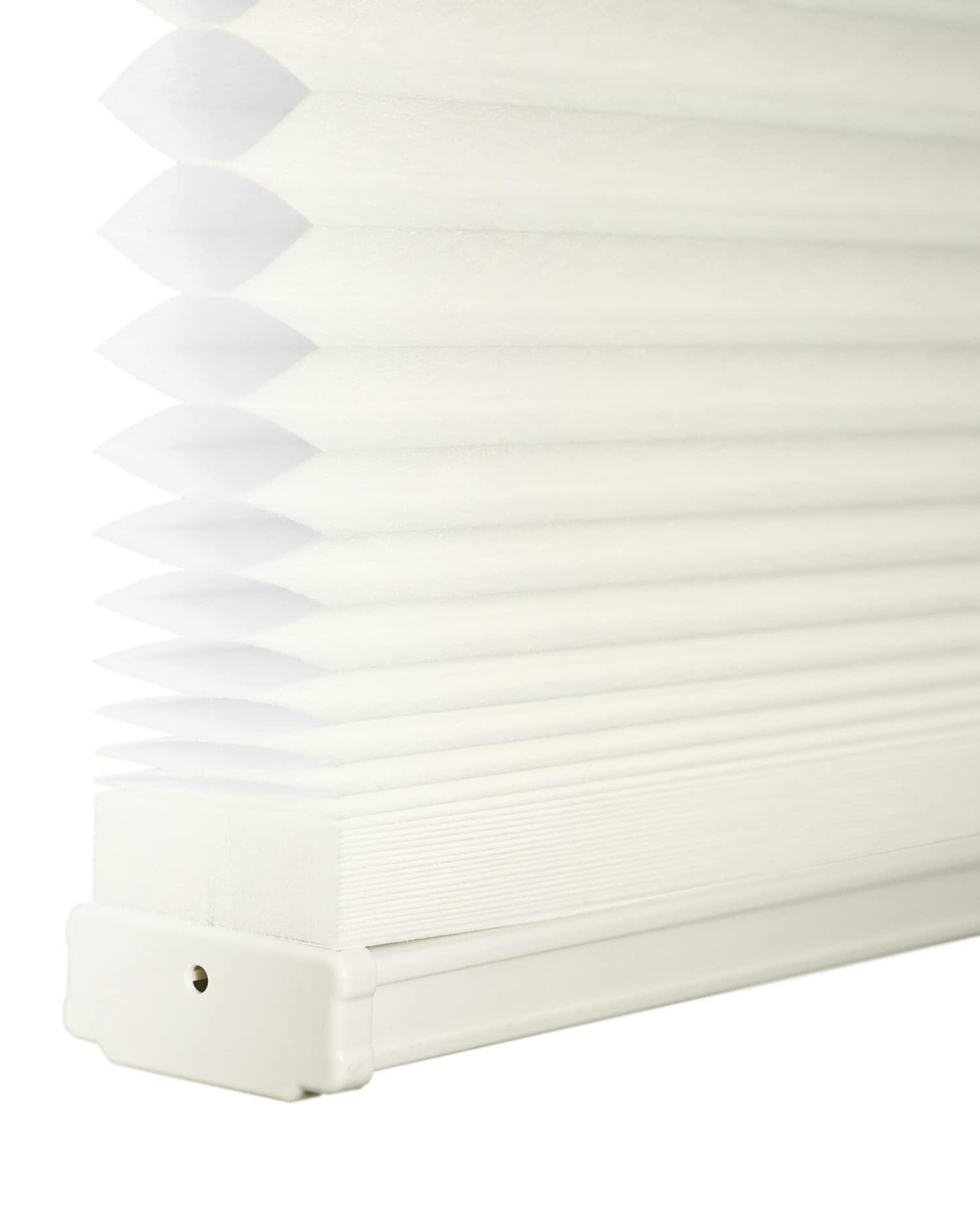 CHICOLOGY CHICOLOGY Cellular Shades, Top Down Bottom Up Shades, Blinds for Windows, Window Shades for Home, Door Blinds, Window Coverings, Cellular Blinds,Neutral White - Light Filtering, 23.75" W x 72" H