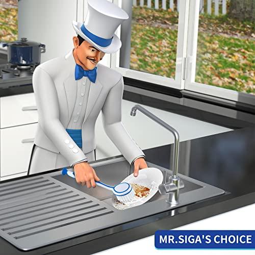 MR.SIGA MR.SIGA Round Dish Brush, Size: Dia 5.5 x 25cm - Pack of 3