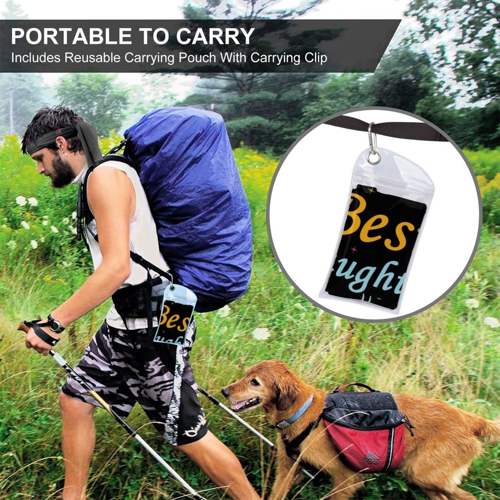 DARLEKS DARLEKS Best Daughter Ever Beach Towel Oversized, Microfiber Beach Towel with Pocket Sand Free Beach Blanket Lightweight Thin Towels 31.5\"X63\"