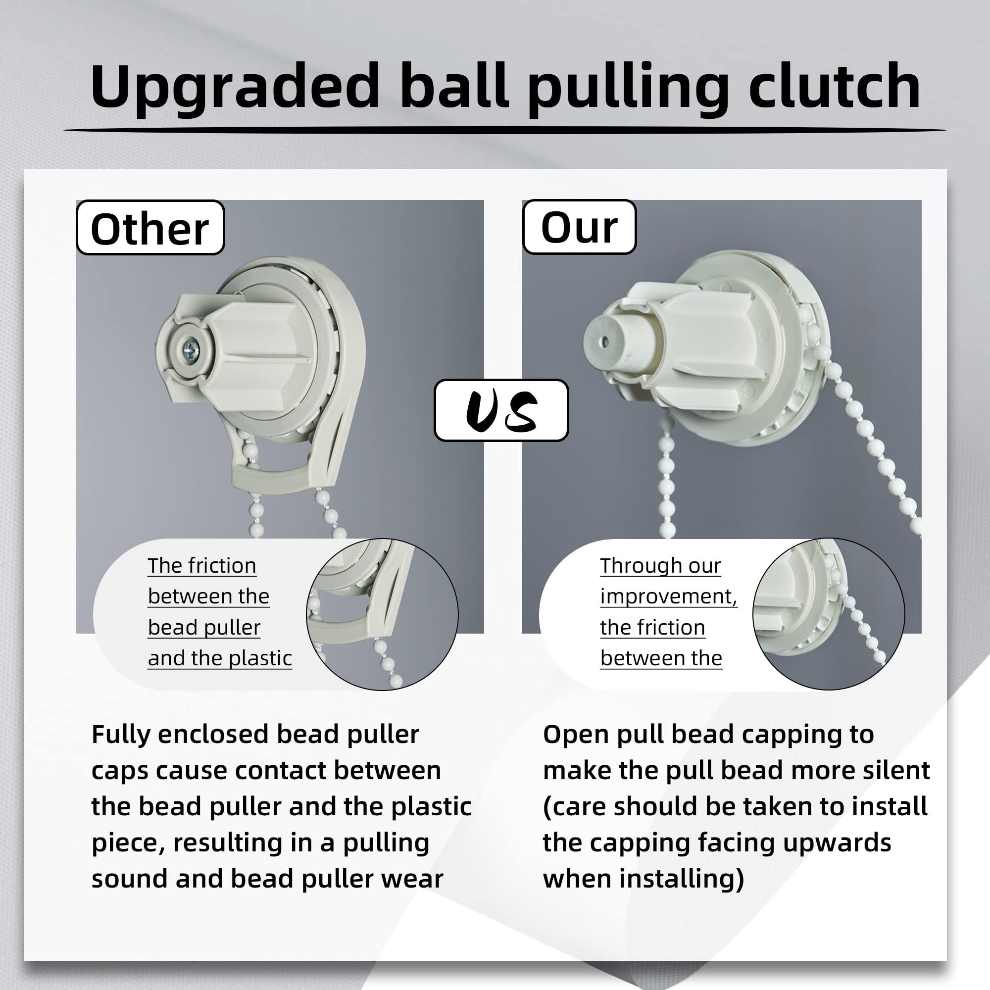 BERISSA BERISSA 100% Blackout Roller Shades for Window Roller Blinds Thermal Insulated Fabric Shades for Home, Bedroom, Kitchen, Office Custom Size.Gray, 39 inch Wide x 56 inch high.