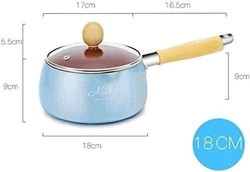 YQBUER YQBUER Wok Pan Small Milk Pot Non Stick Pot Instant Noodle Pot Small Pot Noodle Pot One Person Pot Universal Induction Cooker