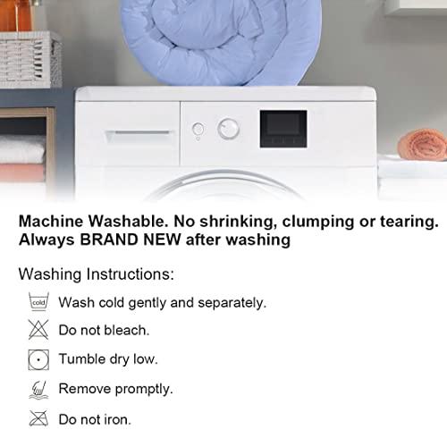 The OutNeT The OutNeT All Season Hypoallergenic Luxurious Down Alternative Cotton Comforter, Ultra-Soft 750 Fill-Power Super King Size Measure 110\" x 96\", Ligth Blue