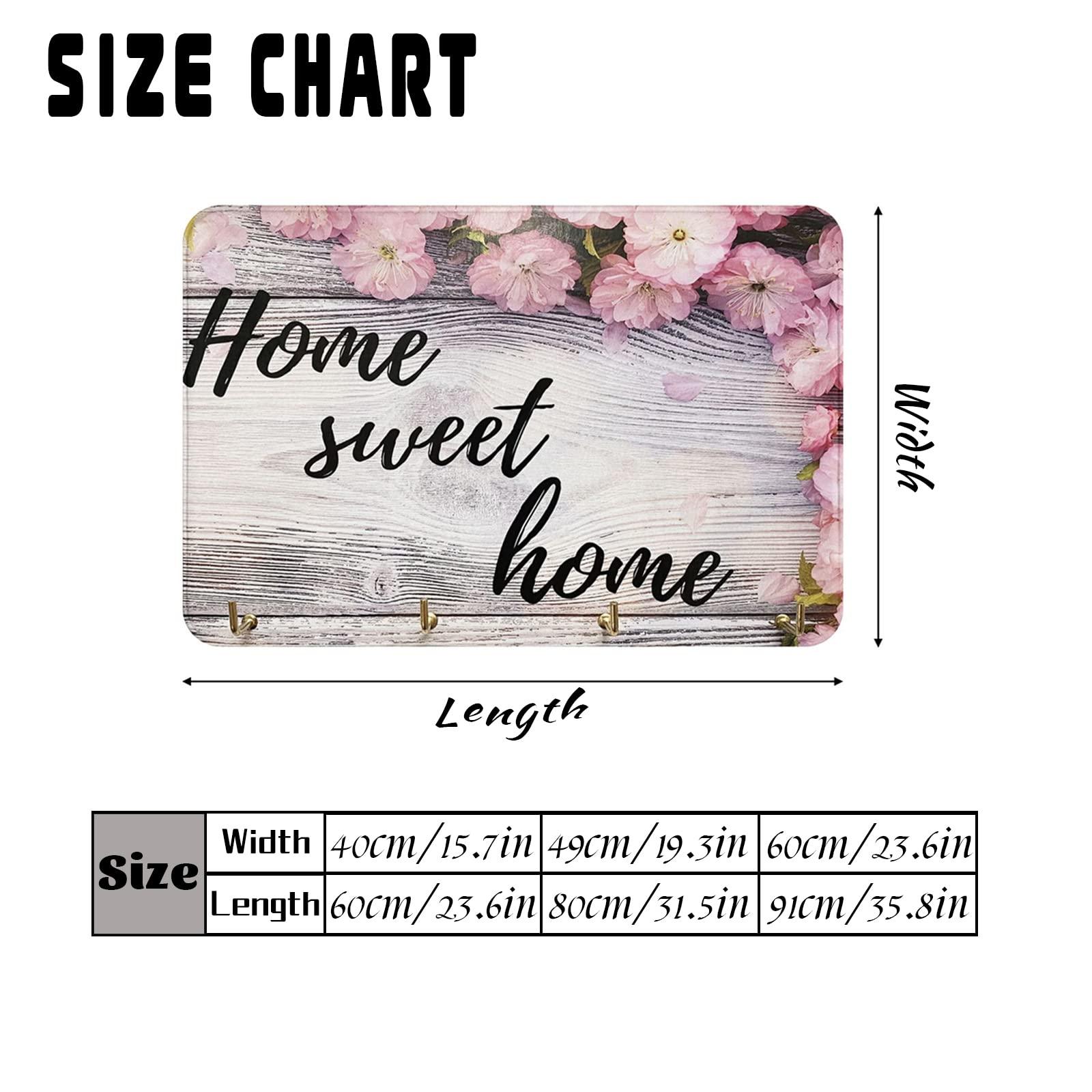 UNJOOES Custom Area Rug Personalized Design Logo Photo Front Doormat Indoor Outdoor Carpet Housewarming Decorative Gift Green 16"X24"